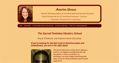 Desktop Screenshot of amritagrace.com