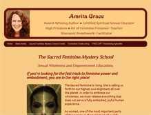 Tablet Screenshot of amritagrace.com